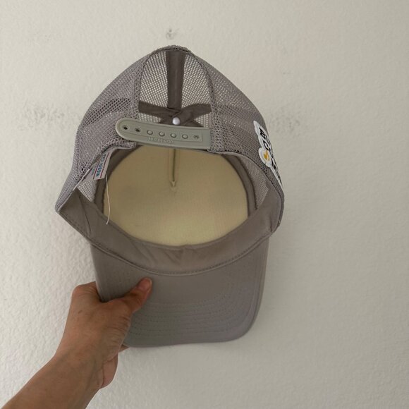 Nissin Cap Customized Trucker Hat Patch Western Country Cowboy O/S Grey - Picture 2 of 6